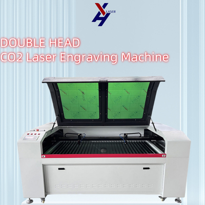 1610 Großflächen-Doppelkopf-CO2-Lasergraviermaschine 80W 100W 150W 300W