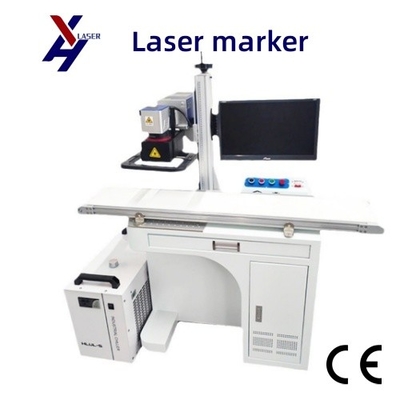 20W 30W 50W 100W Automatische Schranke Faserlasermarkierungsmaschine mit Förderband