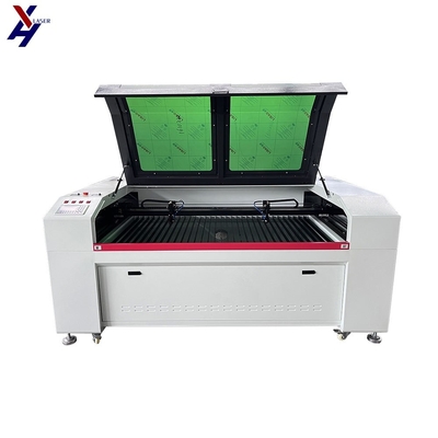 150W Doppelkopf-CO2-Laser-Schneid- und Gravurmaschine Langlebig für Acryl-MDF-Glas mit 3D-Funktion für die Einzelhandelsindustrie