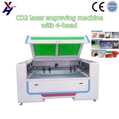 130W 150W CO2 Laserschneider und -gravierer mit 4 Köpfen für Acryl, MDF, Glas